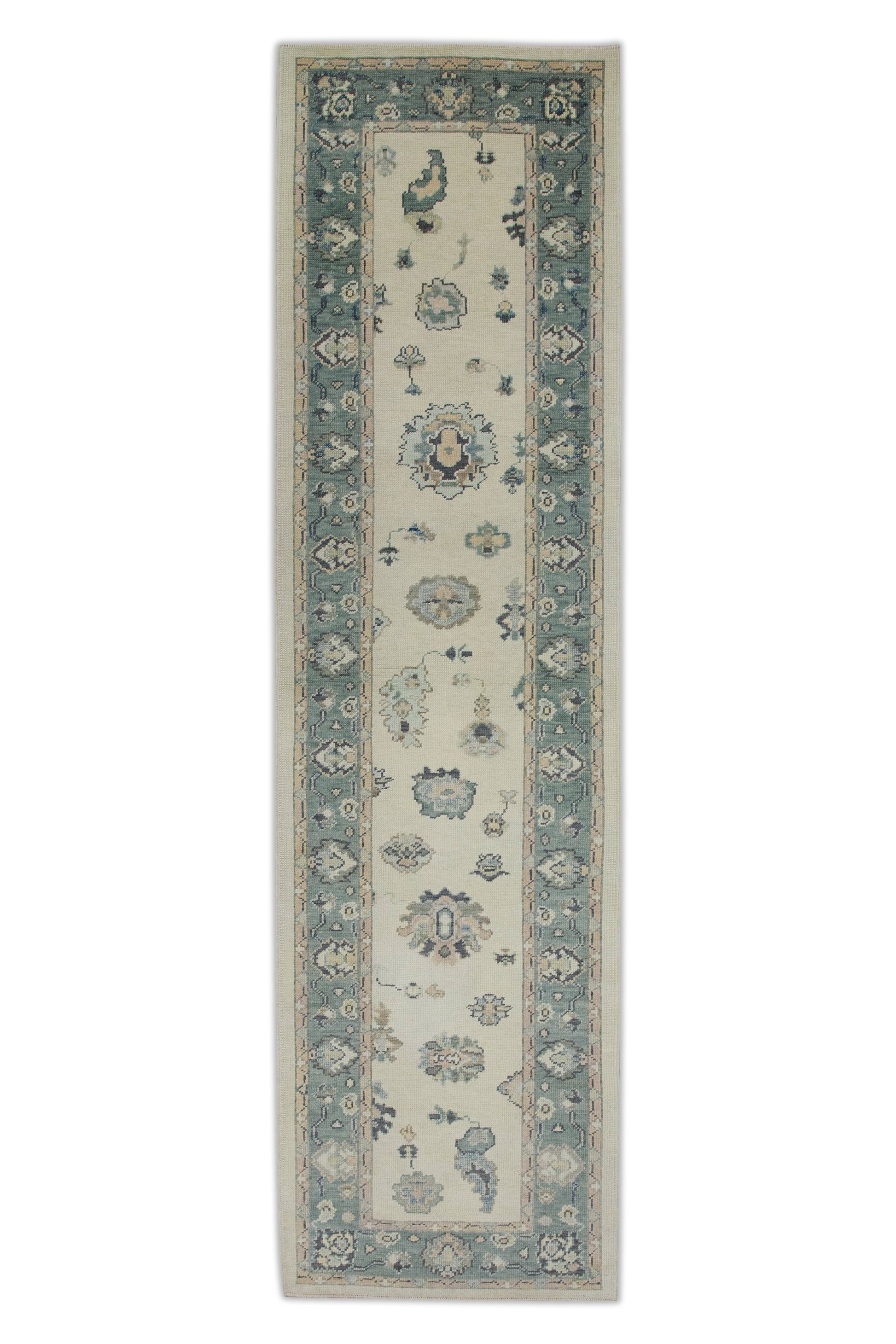Turkish Oushak Rug 2'10" x 10'9" #7640