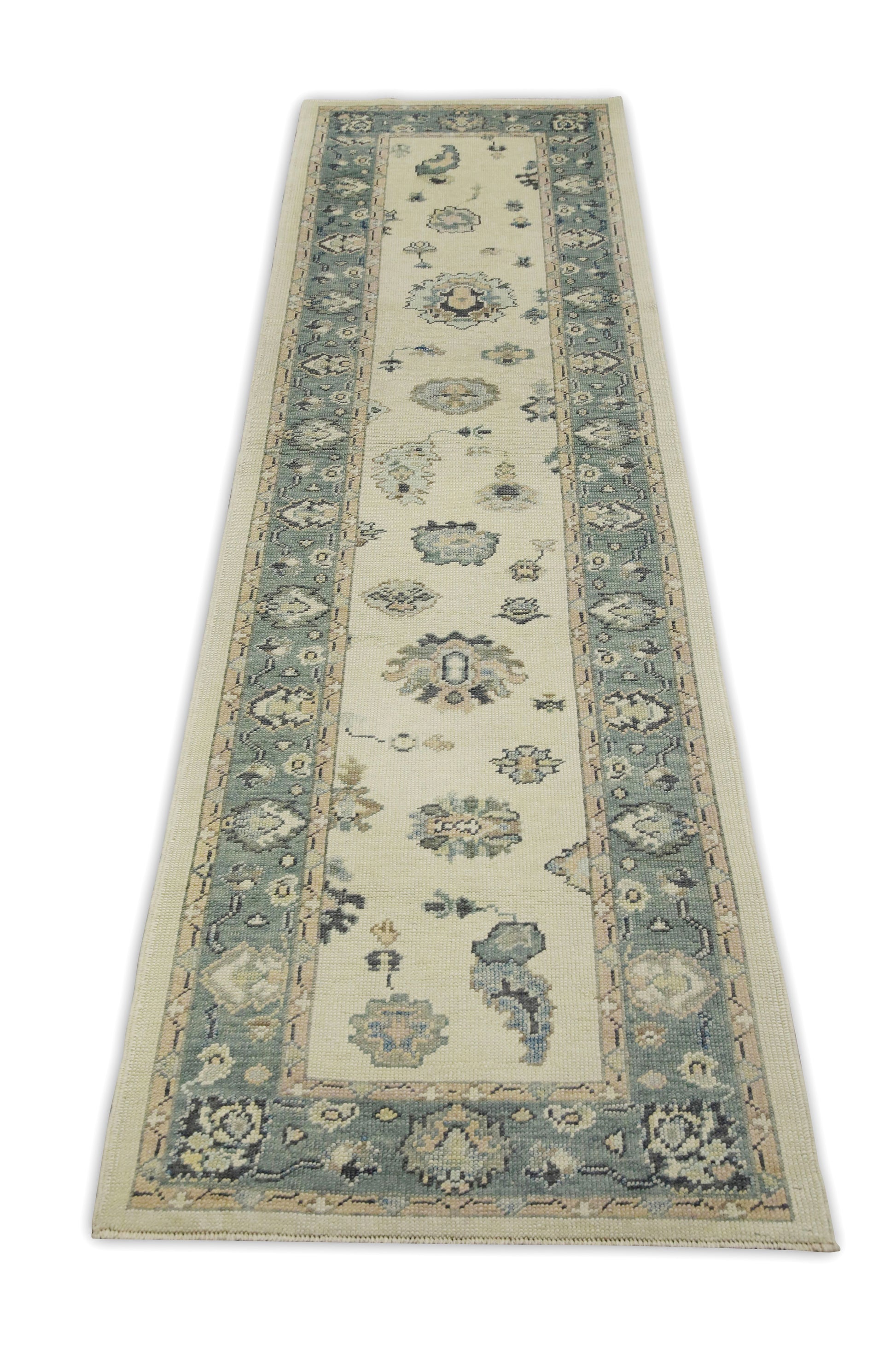 Turkish Oushak Rug 2'10" x 10'9" #7640