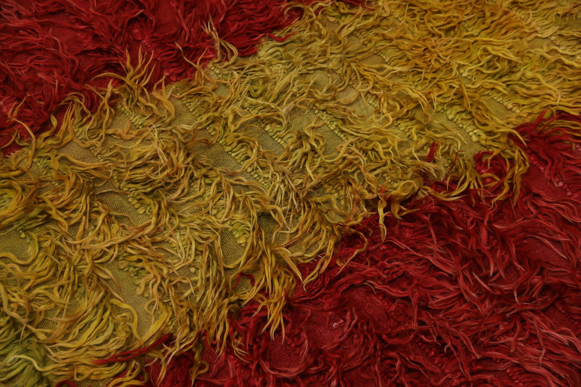 Turkish Vintage Anatolian Rug  4'3" x 5'6" #67
