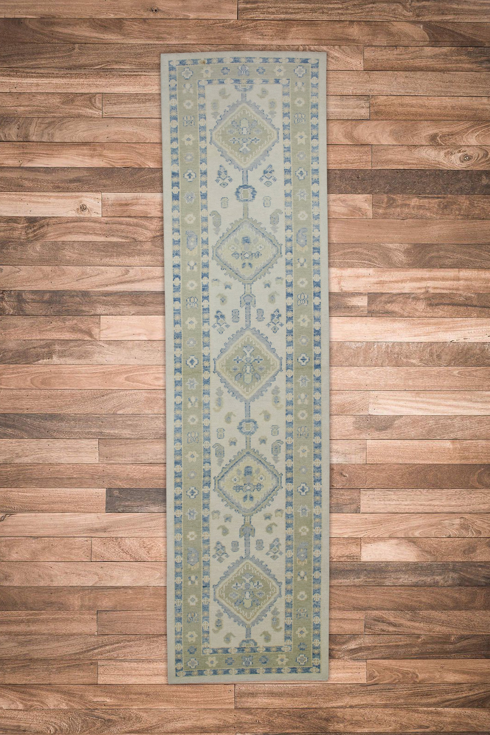 Turkish Oushak Rug 2'10" x 11'8" #7645