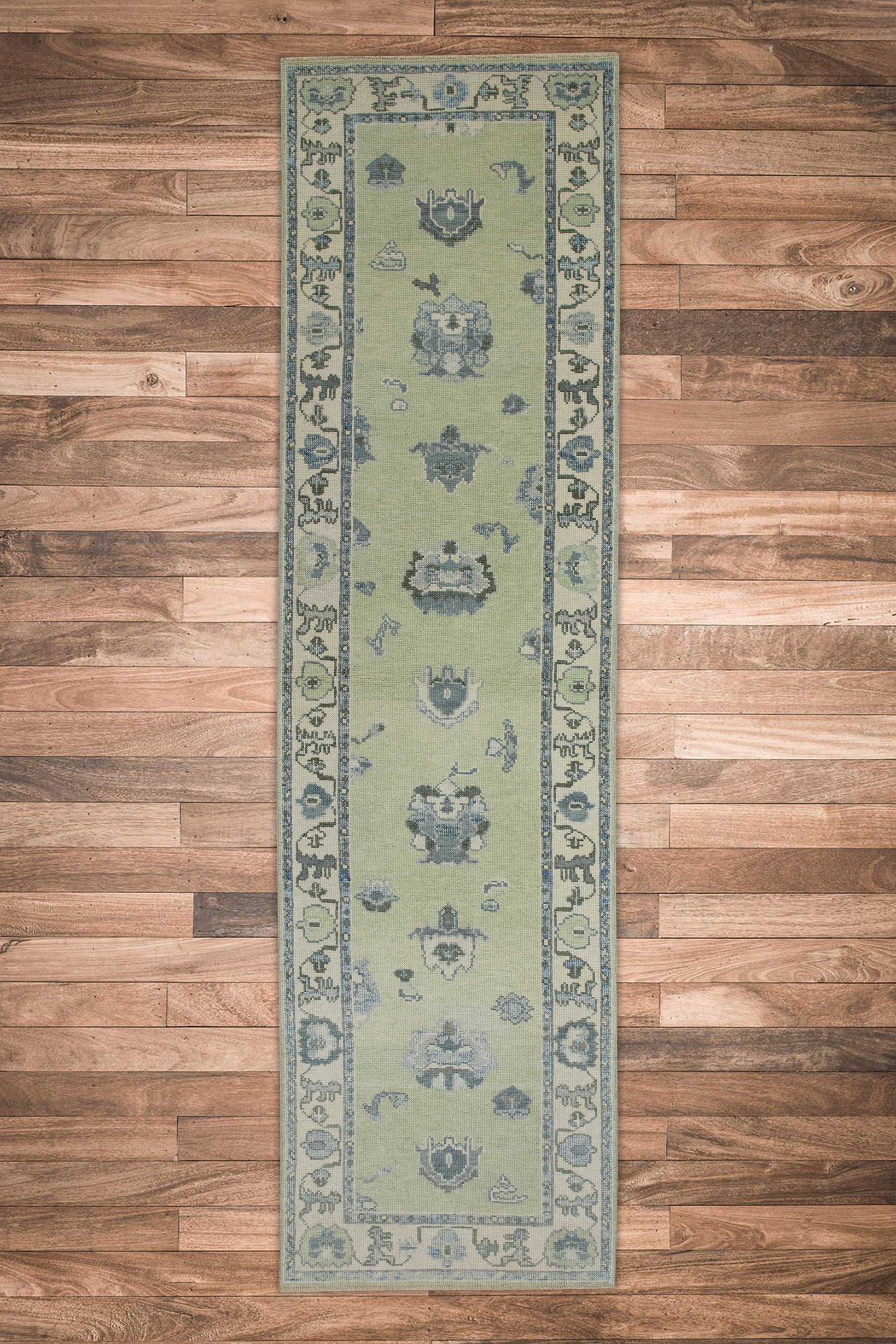 Turkish Oushak Rug 2'11" x 10'8" #7619