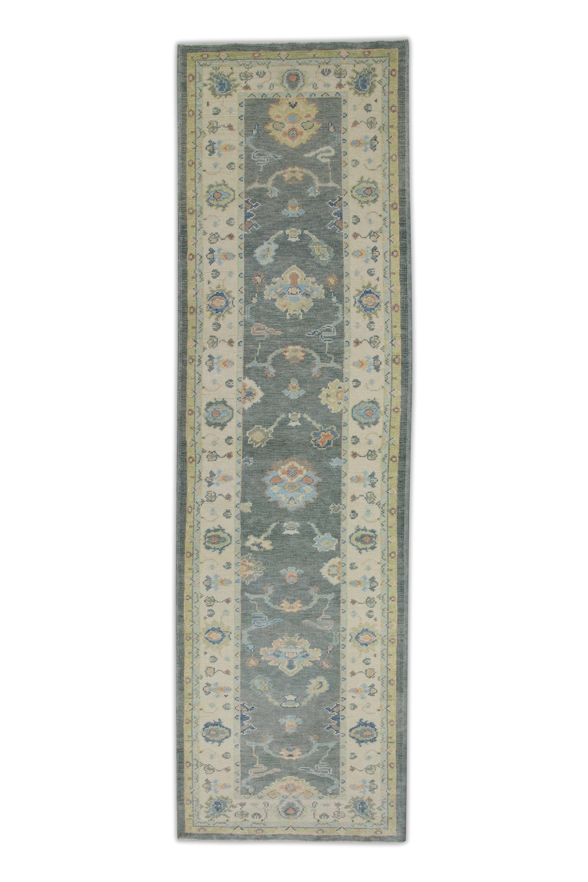 Turkish Oushak Rug 3'1" x 10'7" #7719