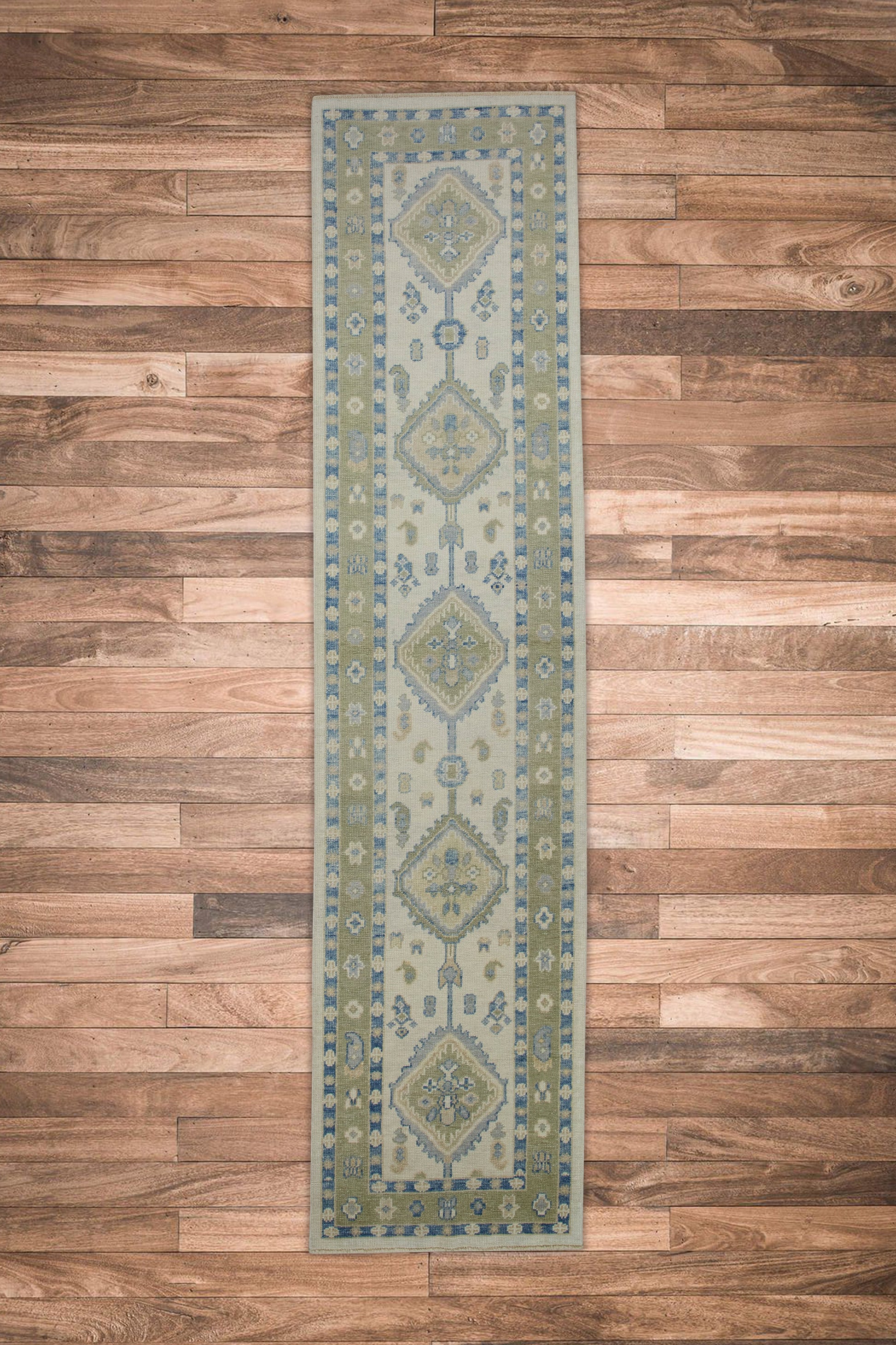 Turkish Oushak Rug 2'9" x 11'9" #7657