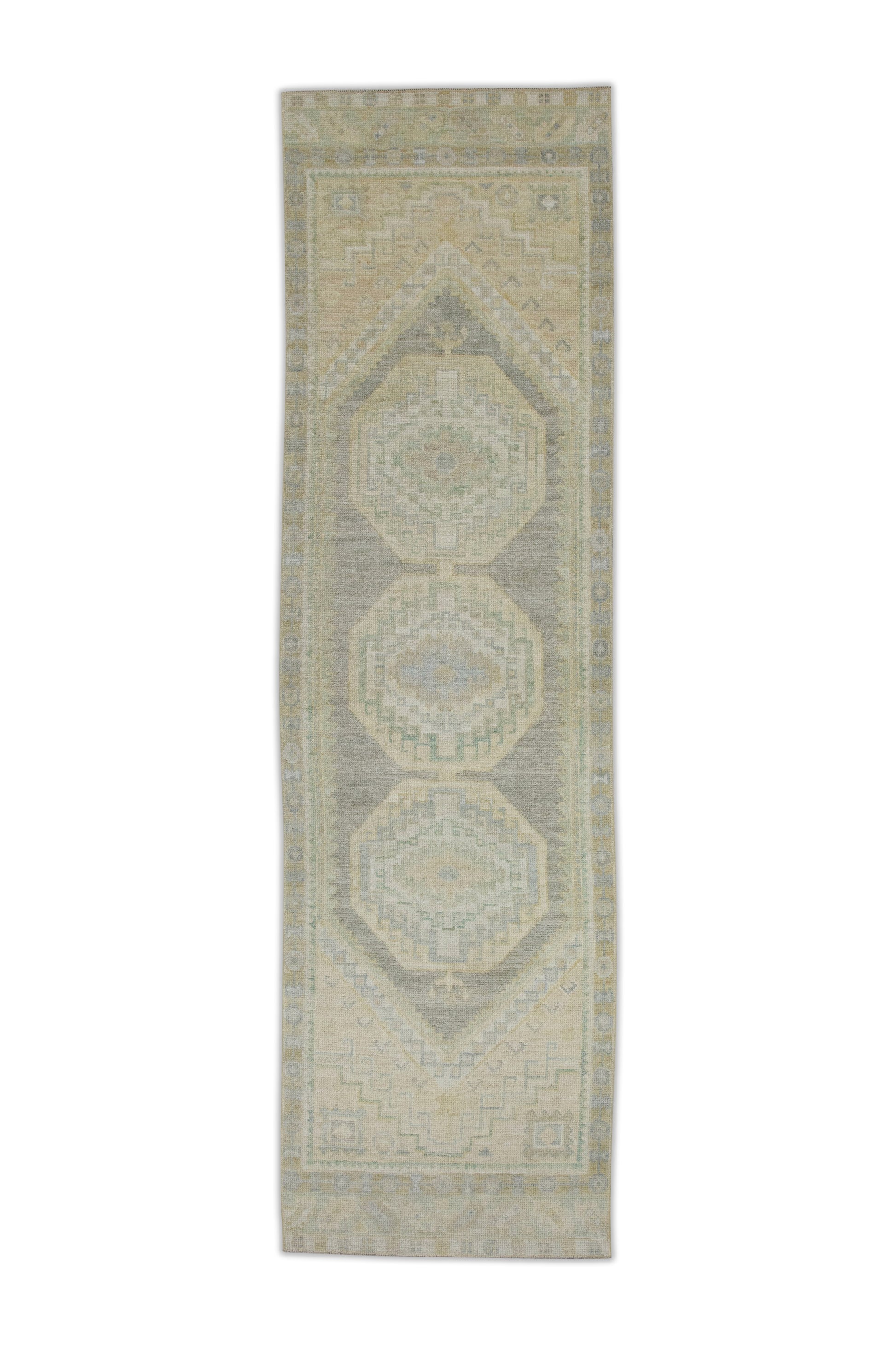 Turkish Oushak Rug 2'11" x 10'8" #7755