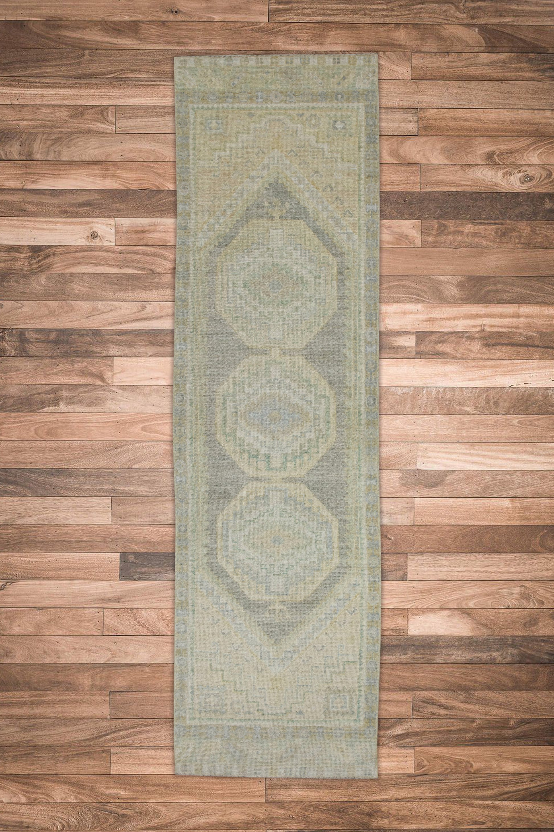 Turkish Oushak Rug 2'11" x 10'8" #7755