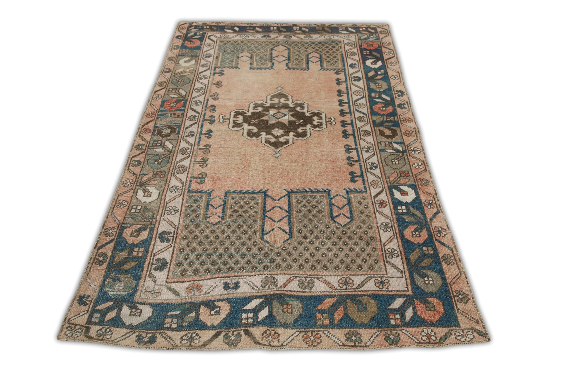 Turkish Vintage Anatolian Rug  3'11" x 6'2" #6983