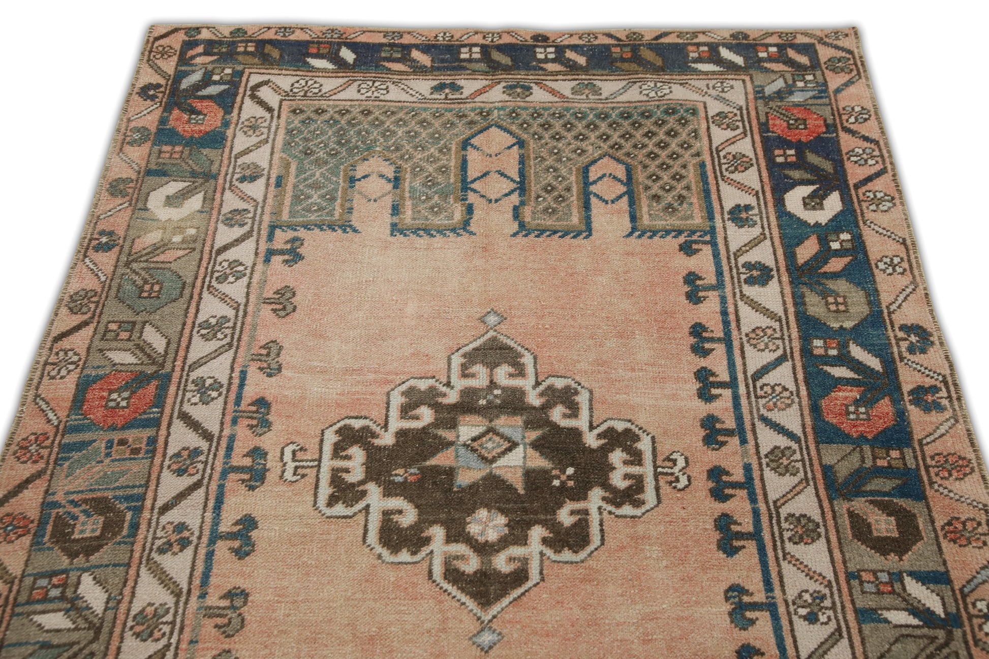 Turkish Vintage Anatolian Rug  3'11" x 6'2" #6983