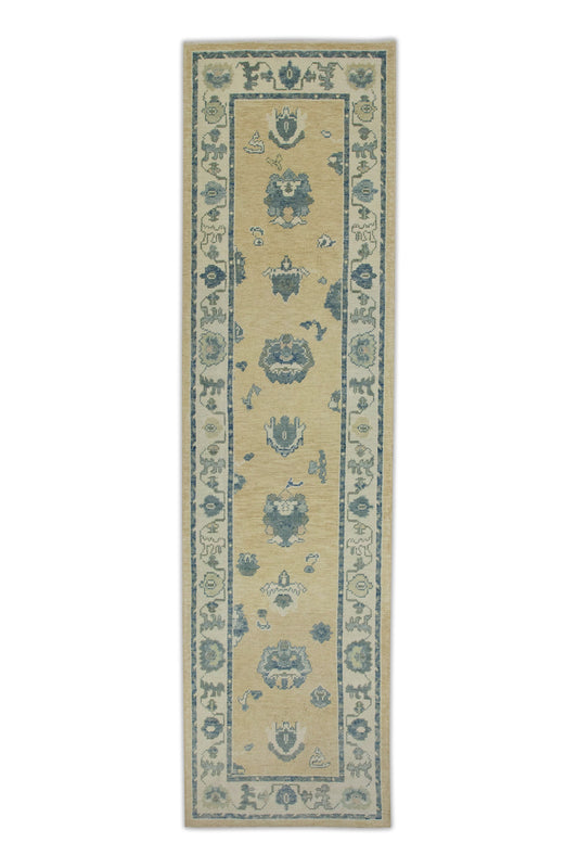 Turkish Oushak Rug 2'11" x 10'8" #7704