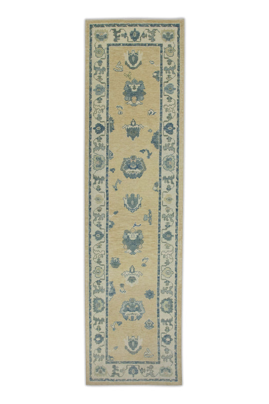 #7704 Turkish Oushak 2'11" x 10'8"