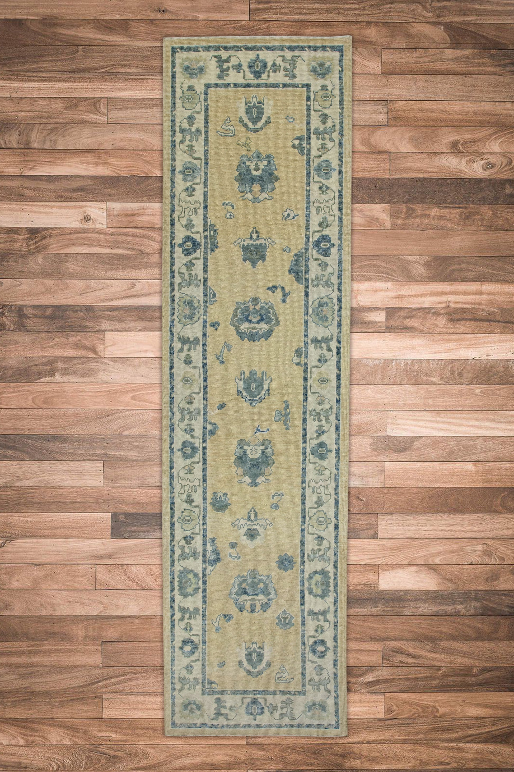 Turkish Oushak Rug 2'11" x 10'8" #7704