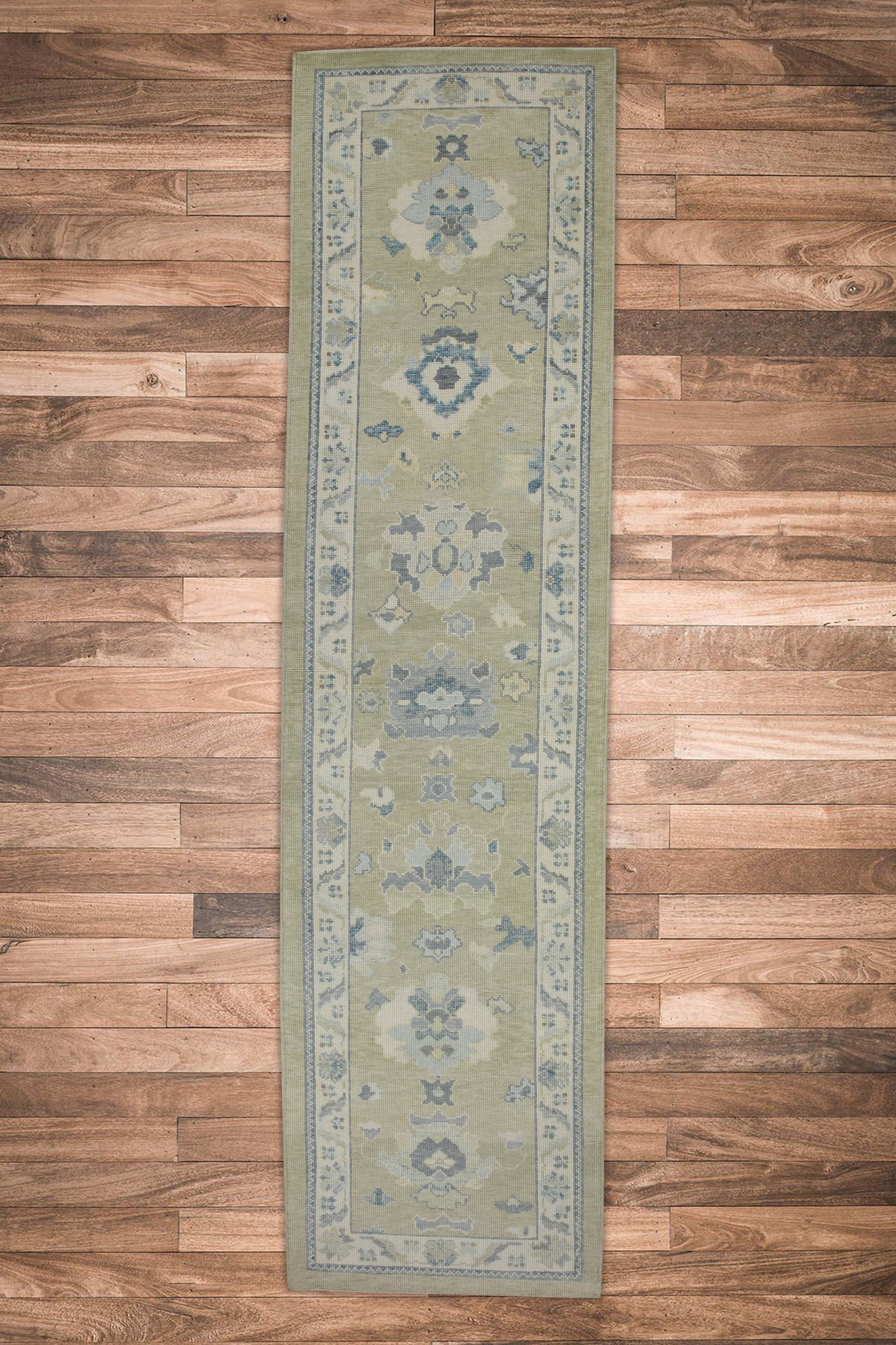 Turkish Oushak Rug 3'2" x 12' #8088