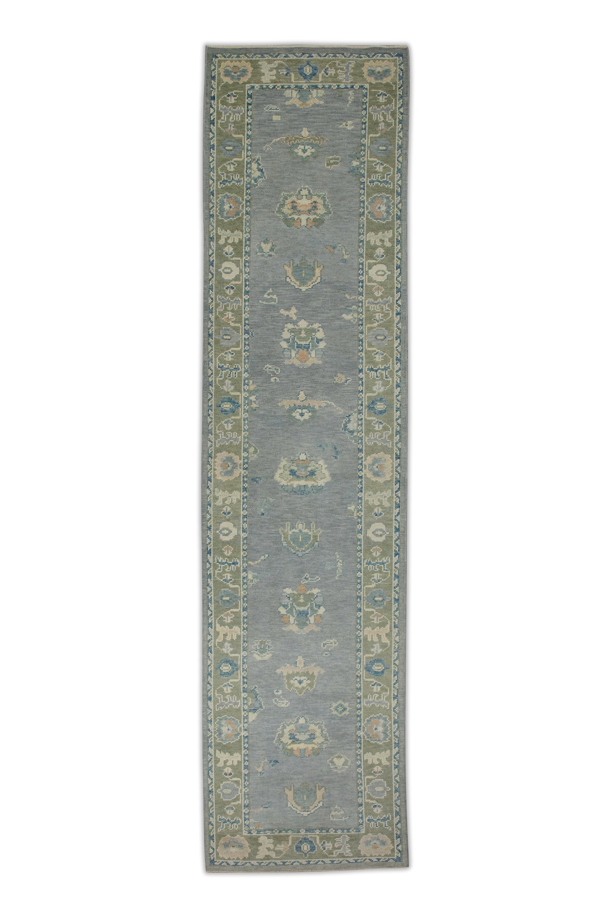 Turkish Oushak Rug 2'10" x 12' #8505