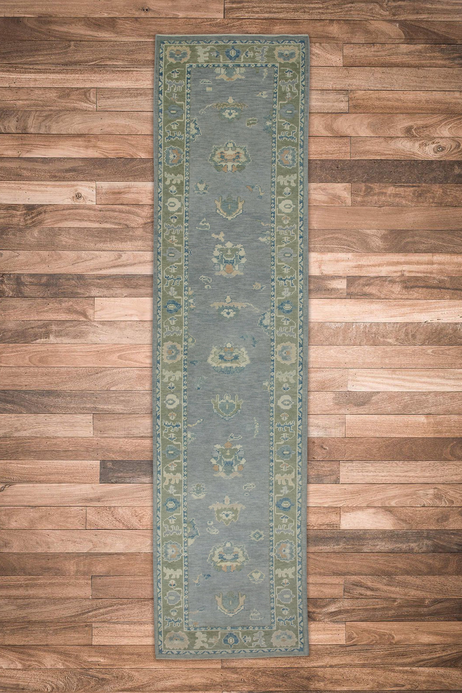 Turkish Oushak Rug 2'10" x 12' #8505