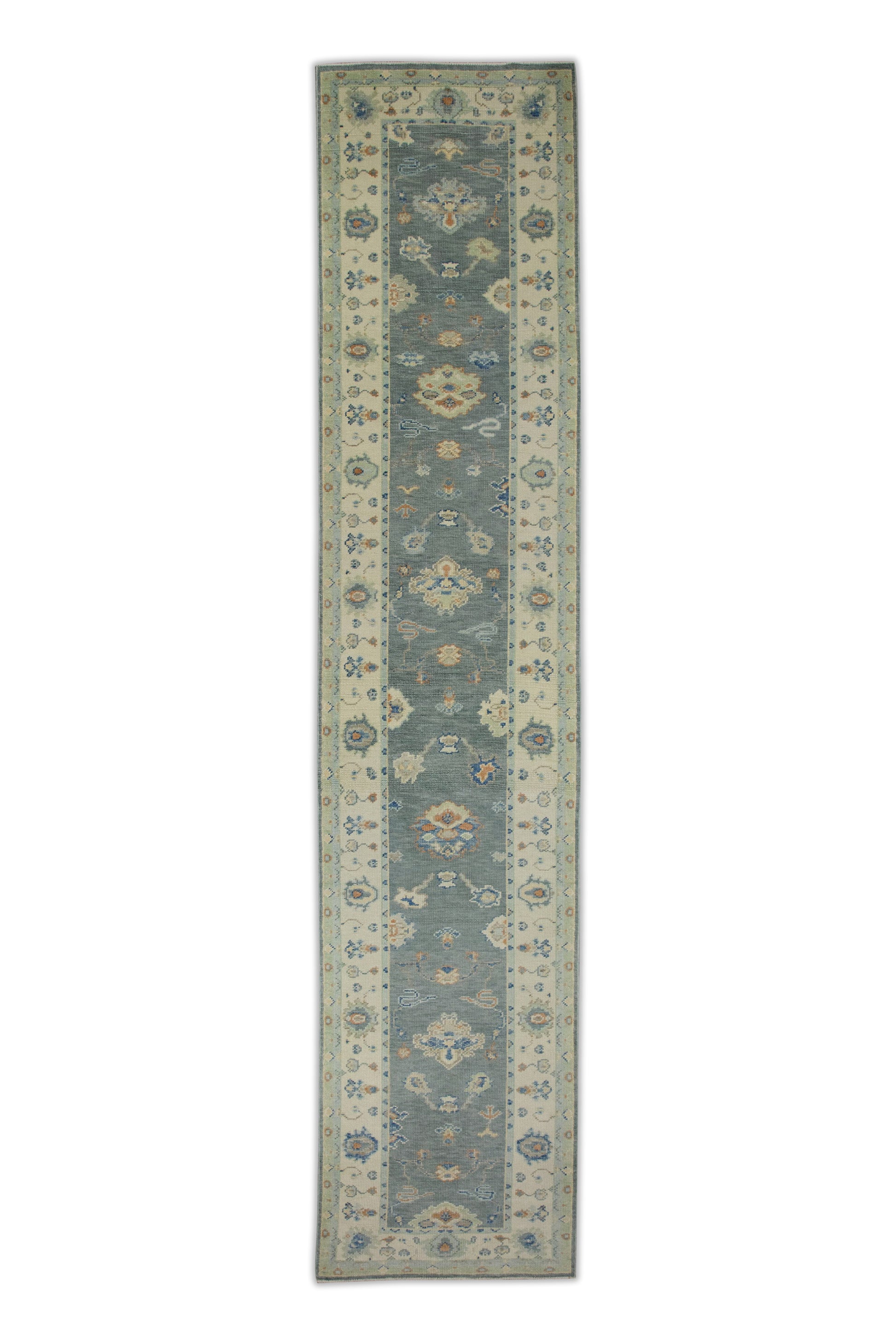 Turkish Oushak Rug 2'10" x 14'1" #8003