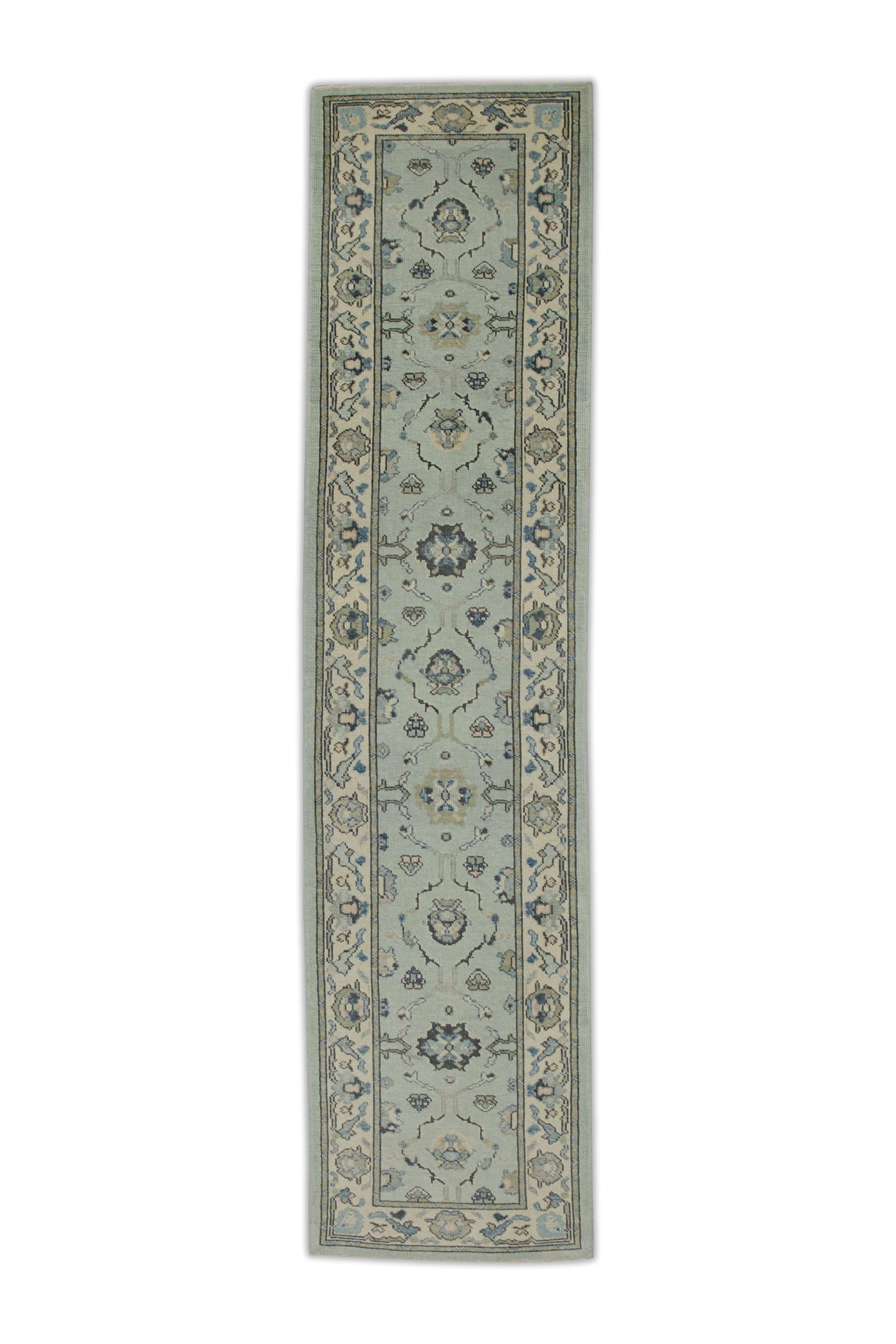 Turkish Oushak Rug 3' x 12'10" #7832