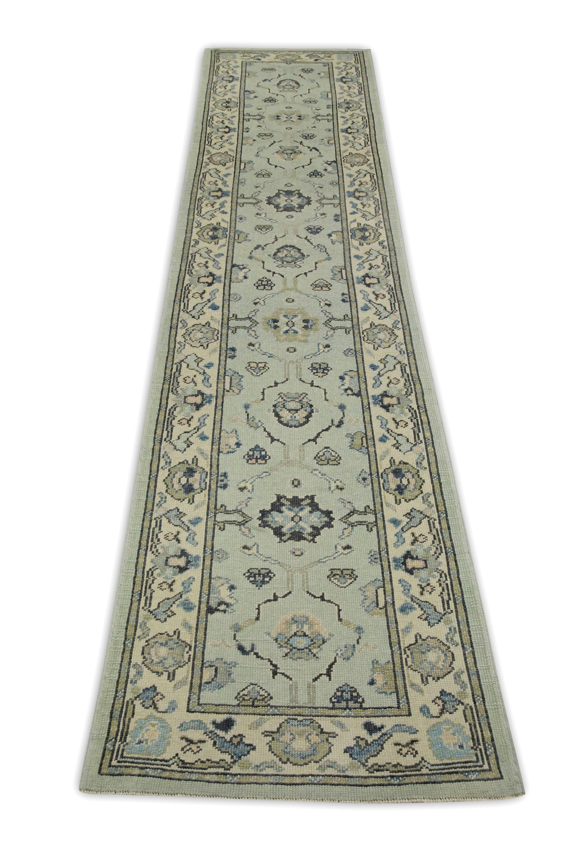 Turkish Oushak Rug 3' x 12'10" #7832
