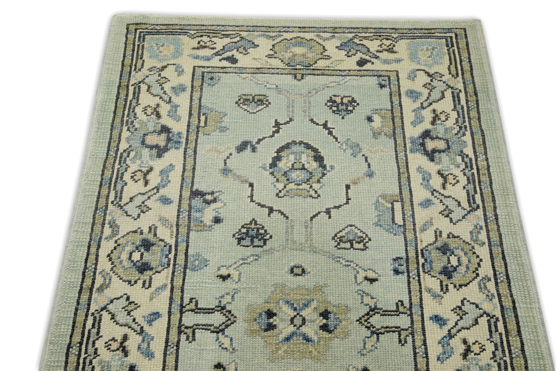 Turkish Oushak Rug 3' x 12'10" #7832