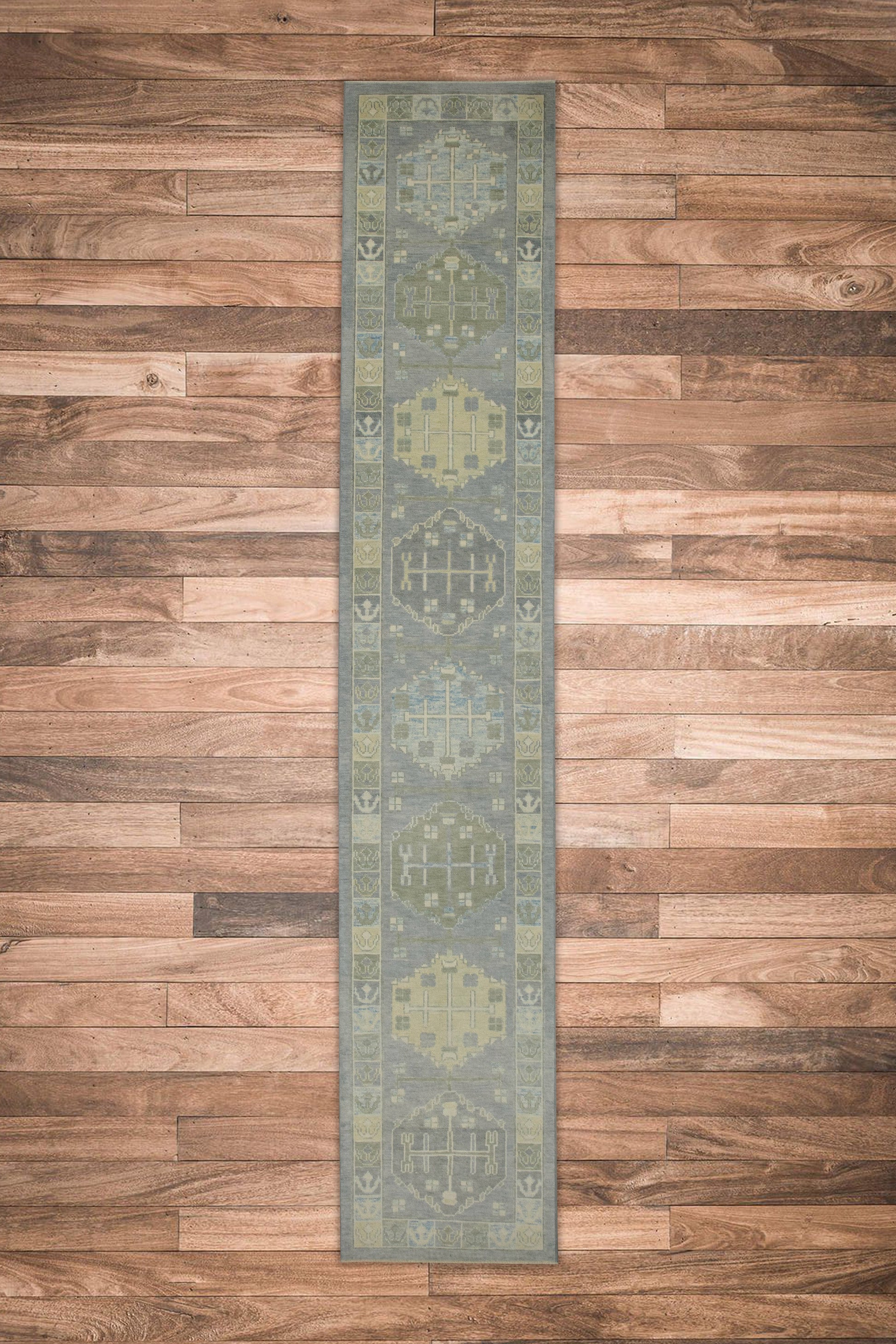 Turkish Oushak Rug 2'10" x 14'10" #7641