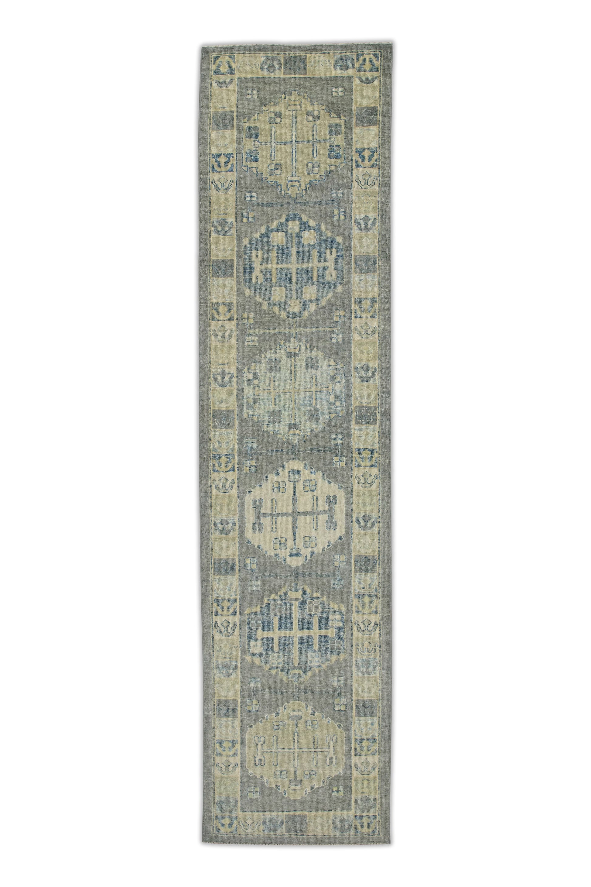Turkish Oushak Rug 2'11" x 12'4" #7774