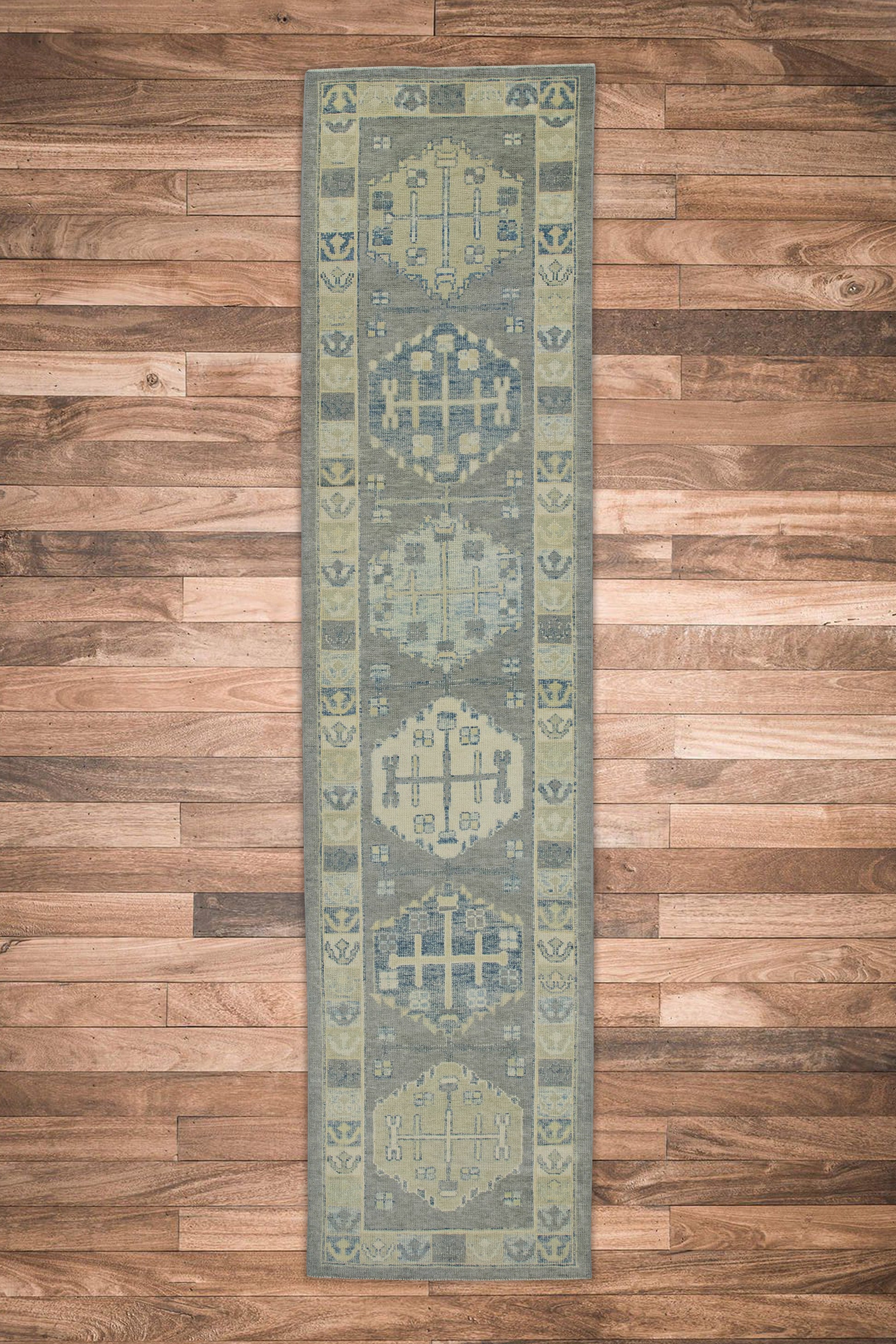 Turkish Oushak Rug 2'11" x 12'4" #7774