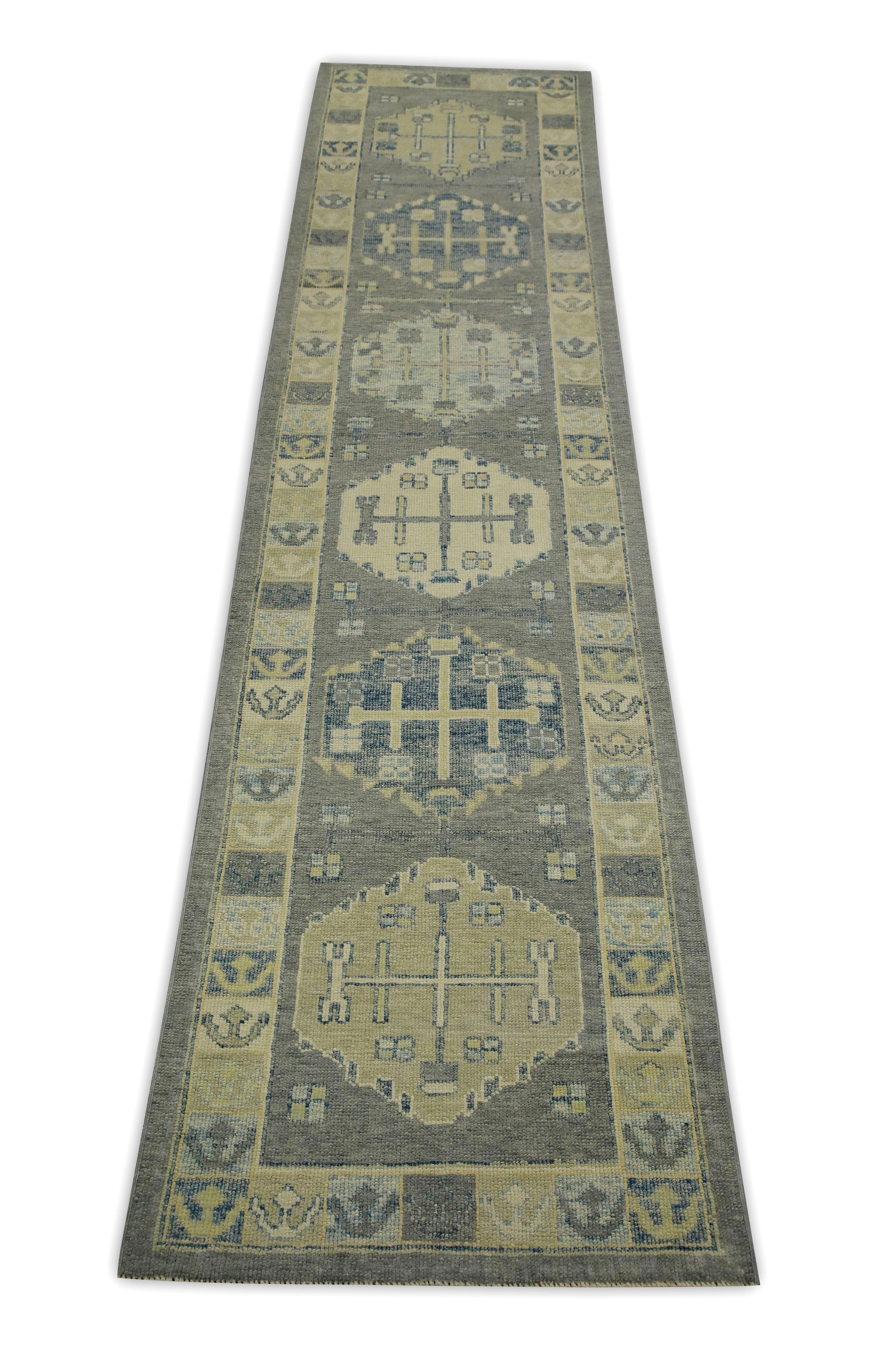 Turkish Oushak Rug 2'11" x 12'4" #7774