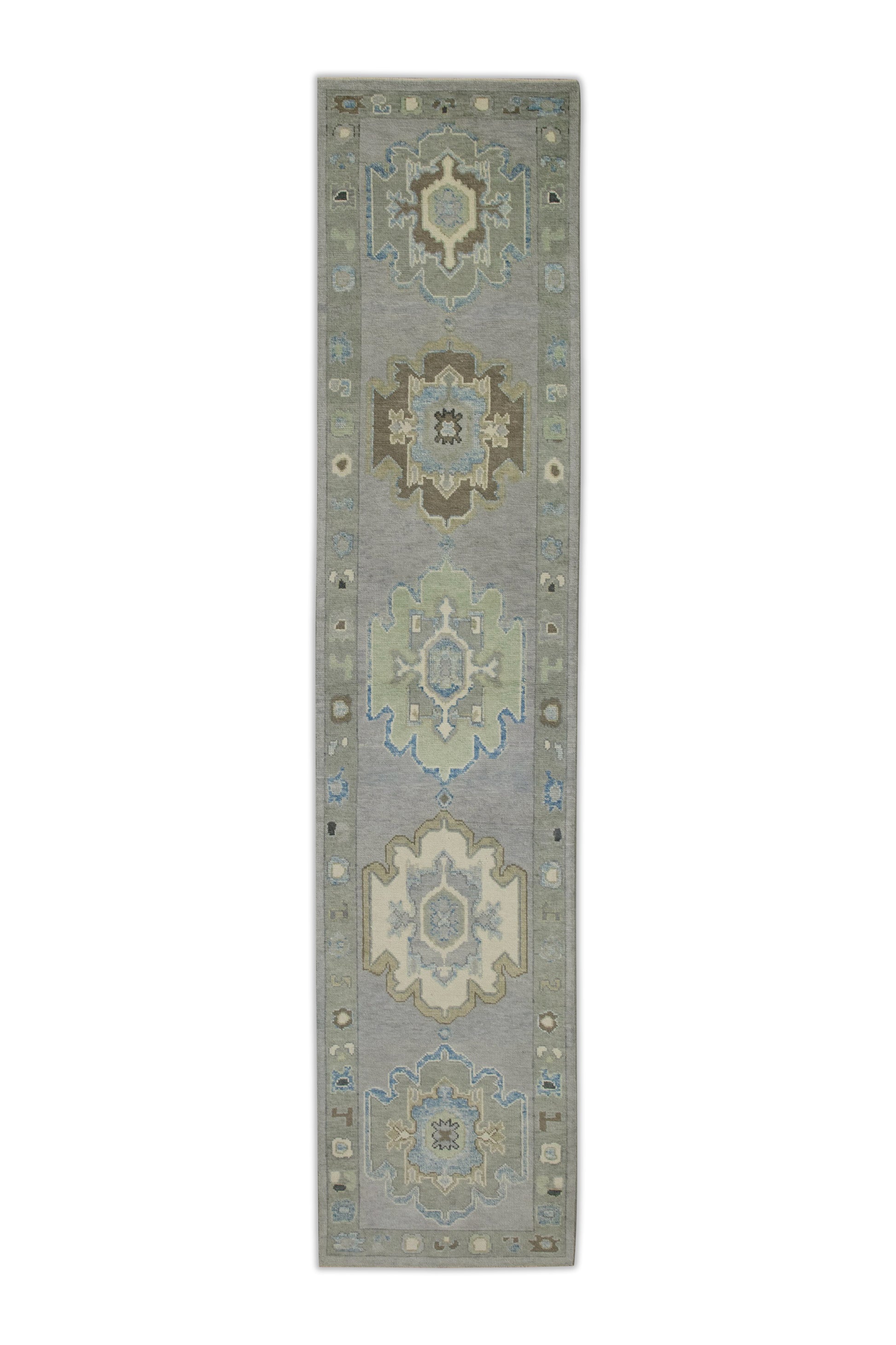 Turkish Oushak Rug 2'9" x 12'10" #8217