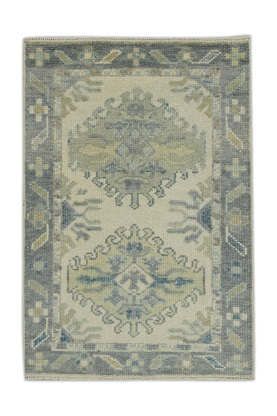 #8108 Turkish Oushak 2'1" x 3'