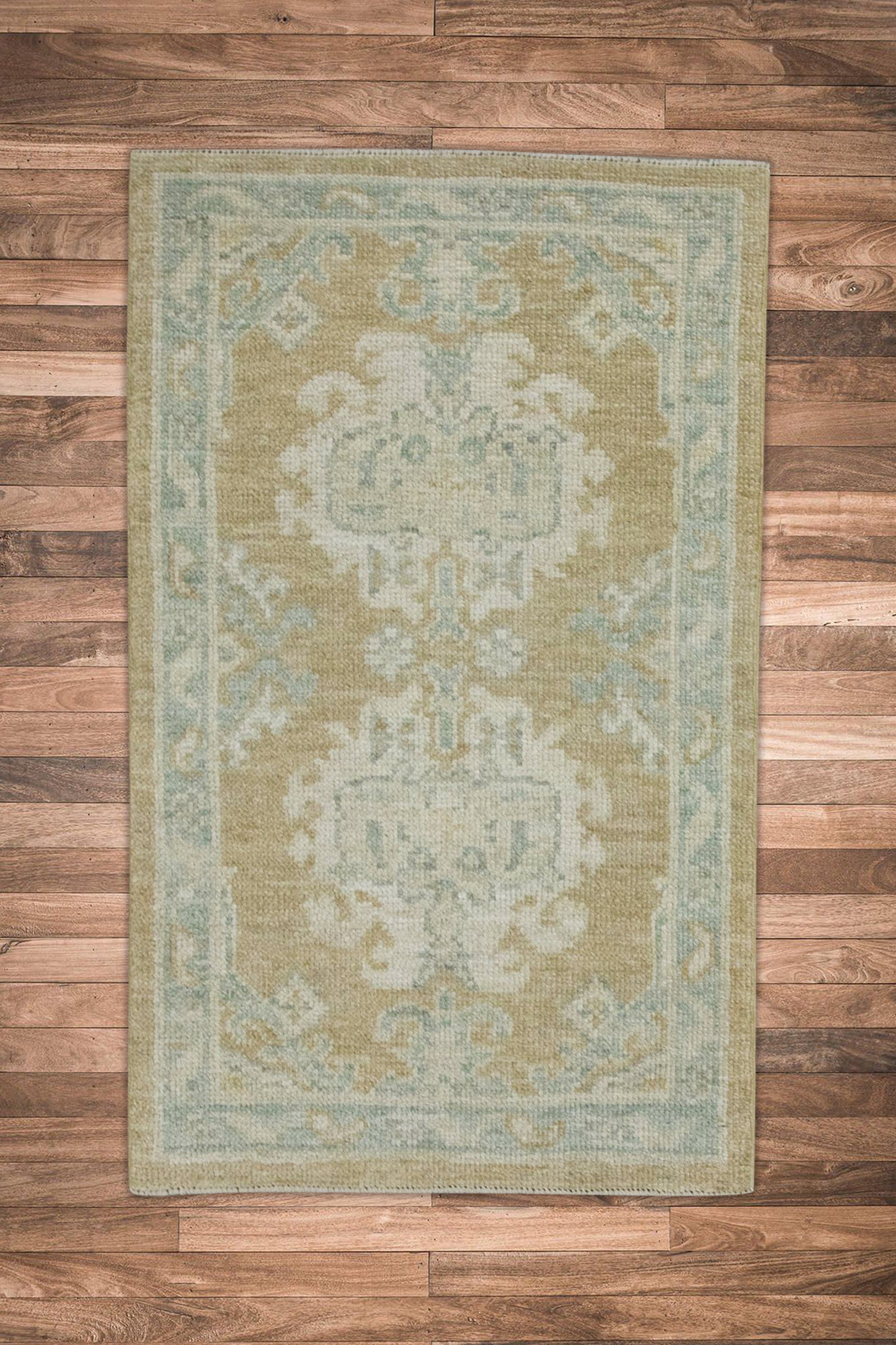 Turkish Oushak Rug 2'3" x 3'4" #8132