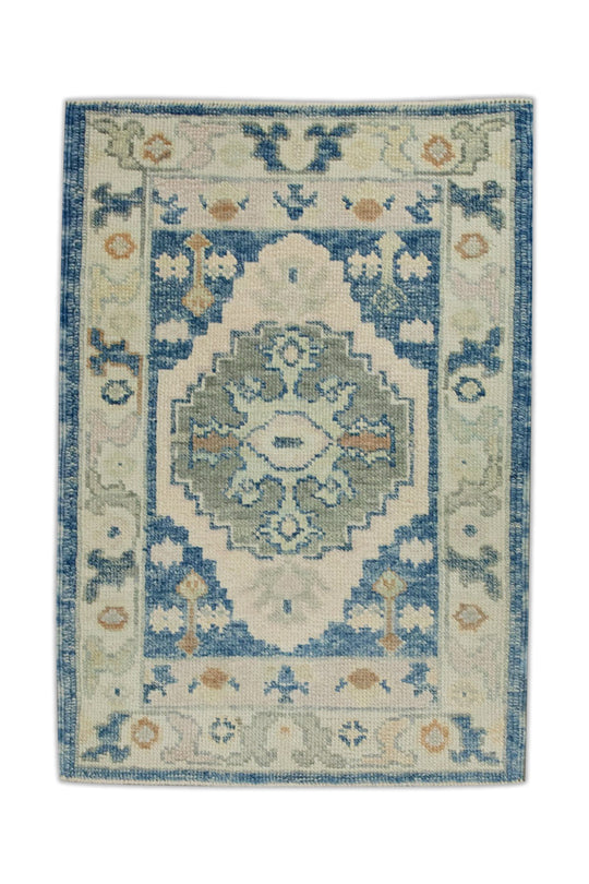 #7595 Turkish Oushak 2'3" x 3'2"