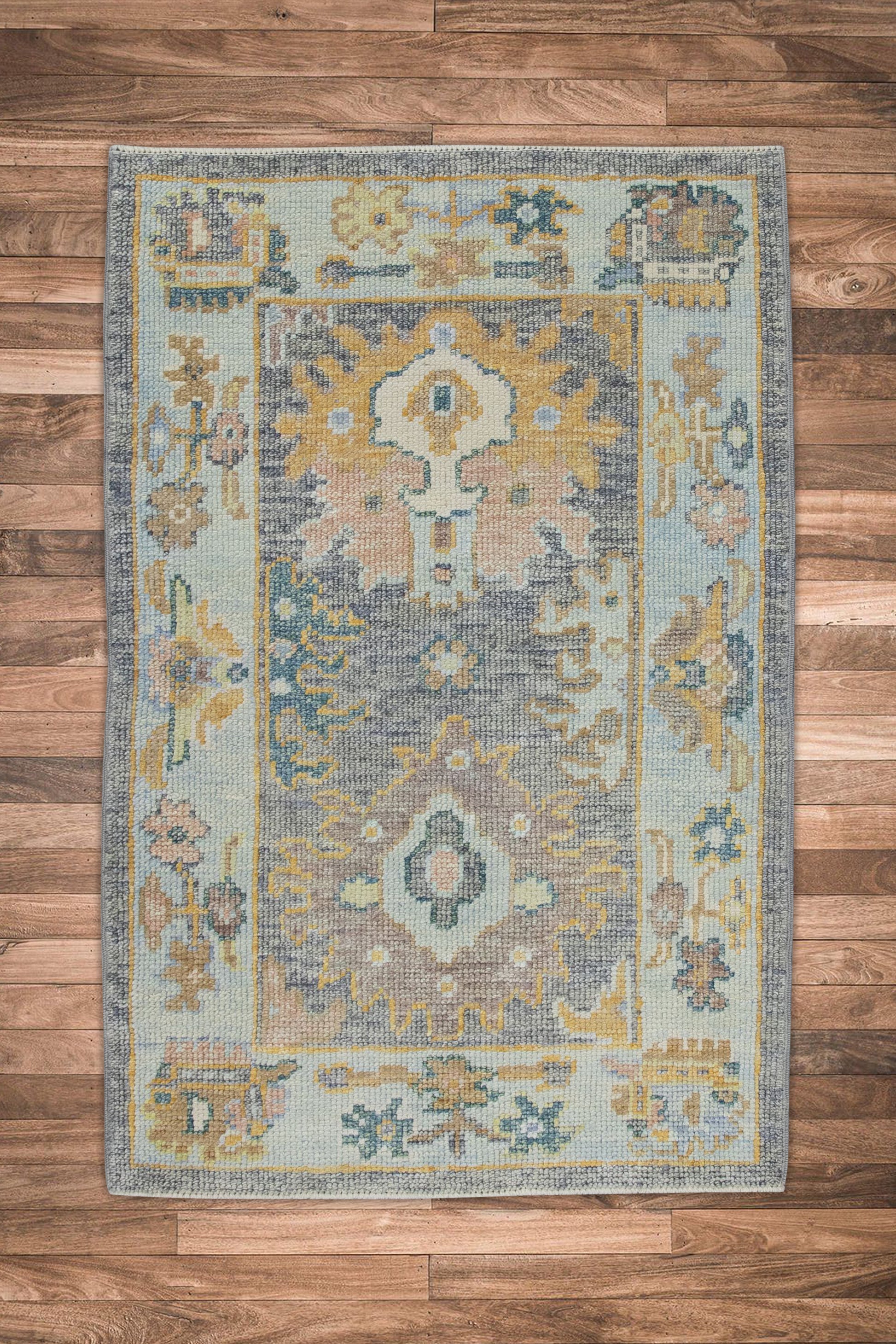 Turkish Rug Oushak Rug 2'4" x 3'5" #111127