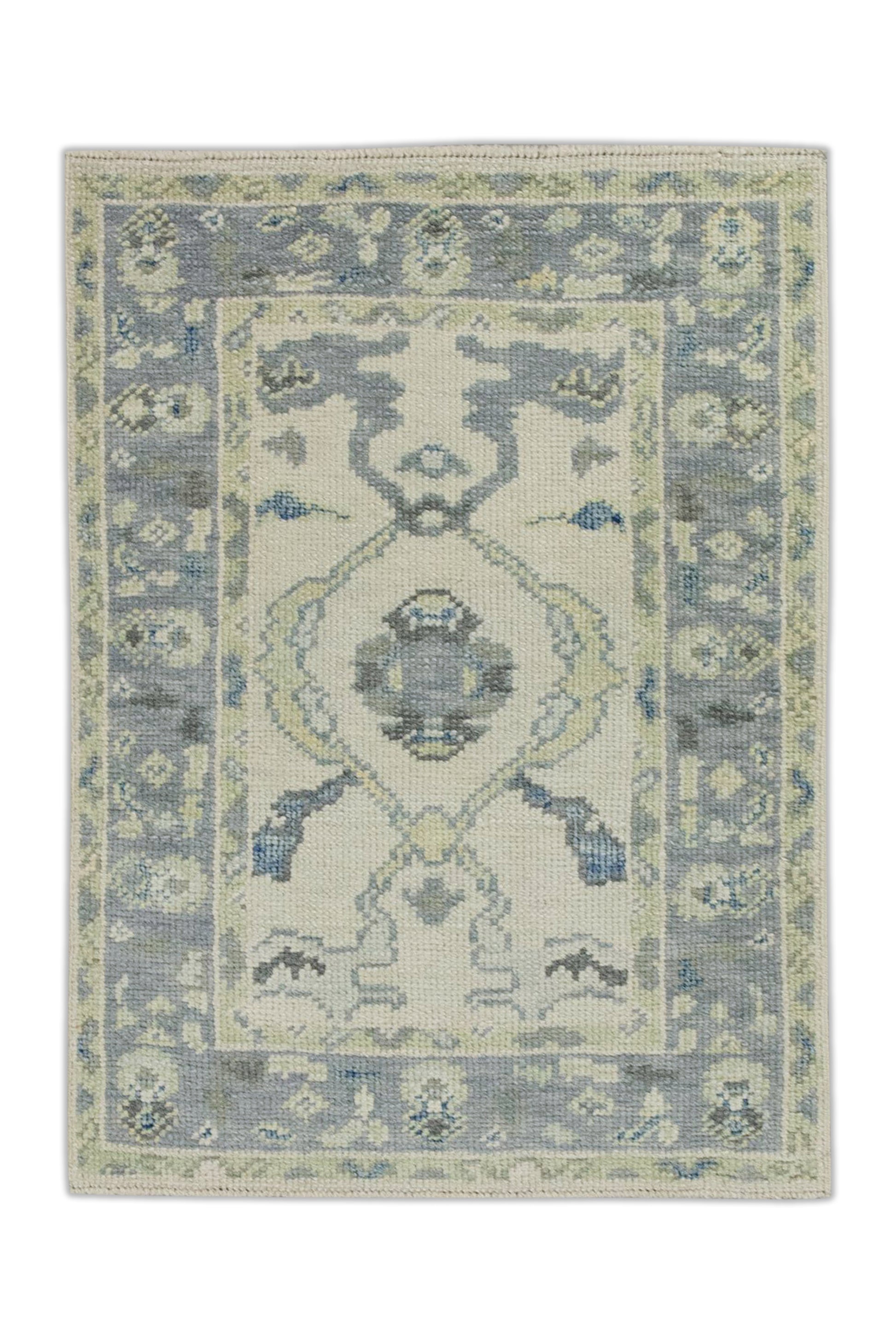 Turkish Oushak Rug 2'1" x 2'10" #7955