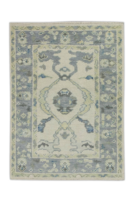 #7955 Turkish Oushak 2'1" x 2'10"