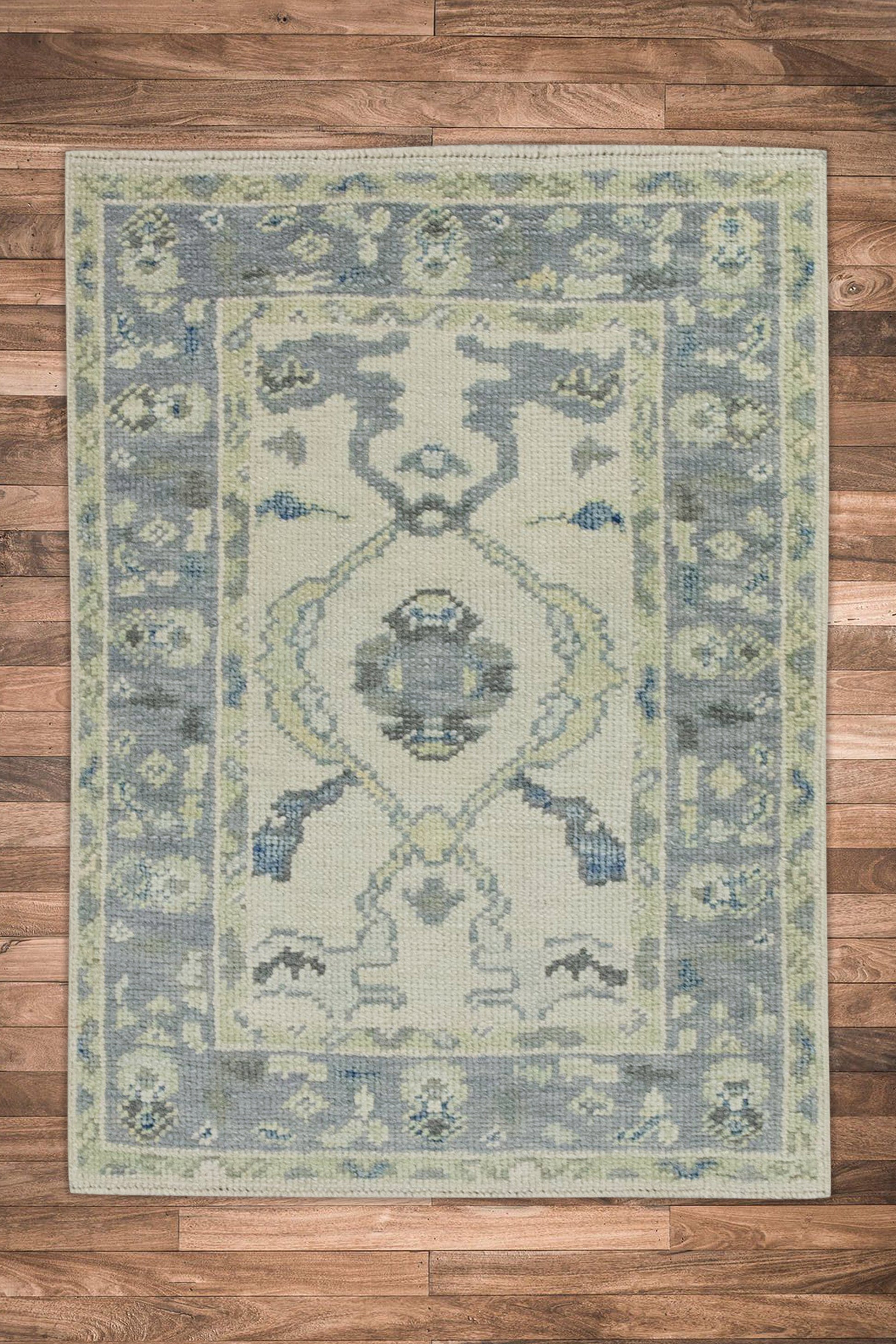 Turkish Oushak Rug 2'1" x 2'10" #7955