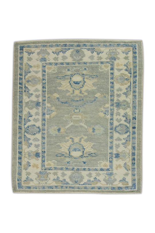 #7779 Turkish Oushak 2'4" x 2'9"