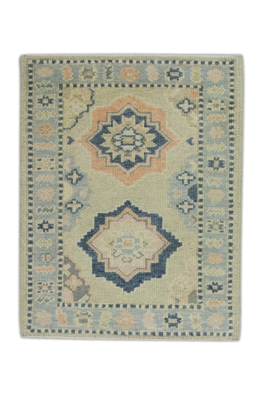 #7791 Turkish Oushak 2'2" x 2'9"