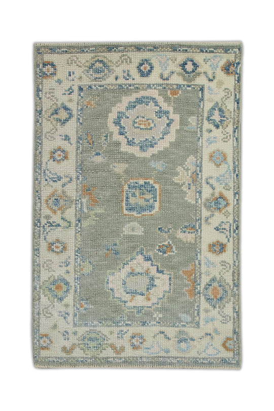 #8095 Turkish Oushak 2'2" x 3'3"