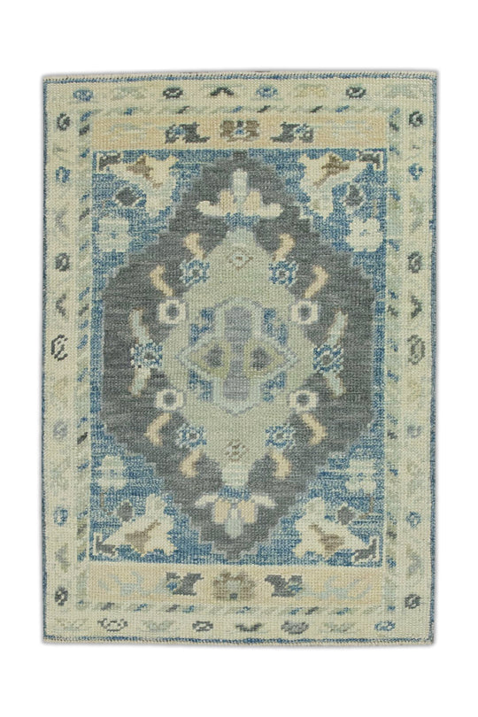 #7916 Turkish Oushak 2'2" x 3'1"
