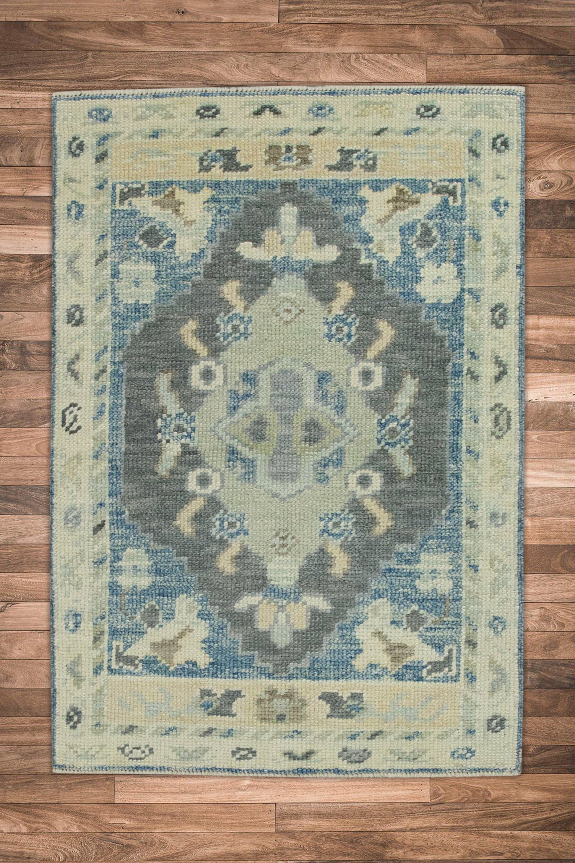 Turkish Oushak Rug 2'2" x 3'1" #7916