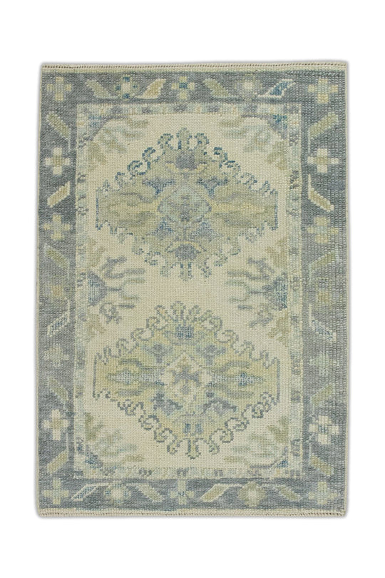 #8101 Turkish Oushak 2'2" x 2'11"