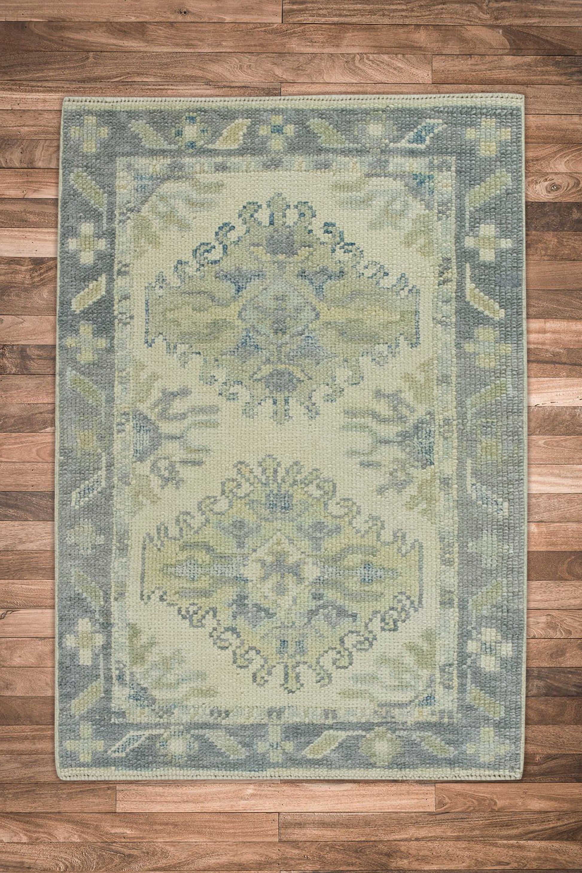 Turkish Oushak Rug 2'2" x 2'11" #8101