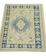 Turkish Oushak Rug 2'4" x 2'11" #7817