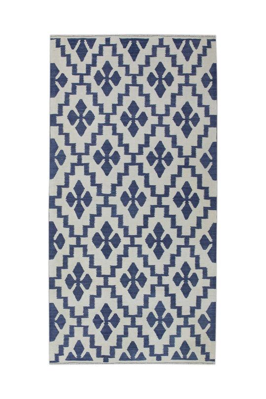 #11139 Oriental Flat Weave Turkish Kilim 2'11" x 5'