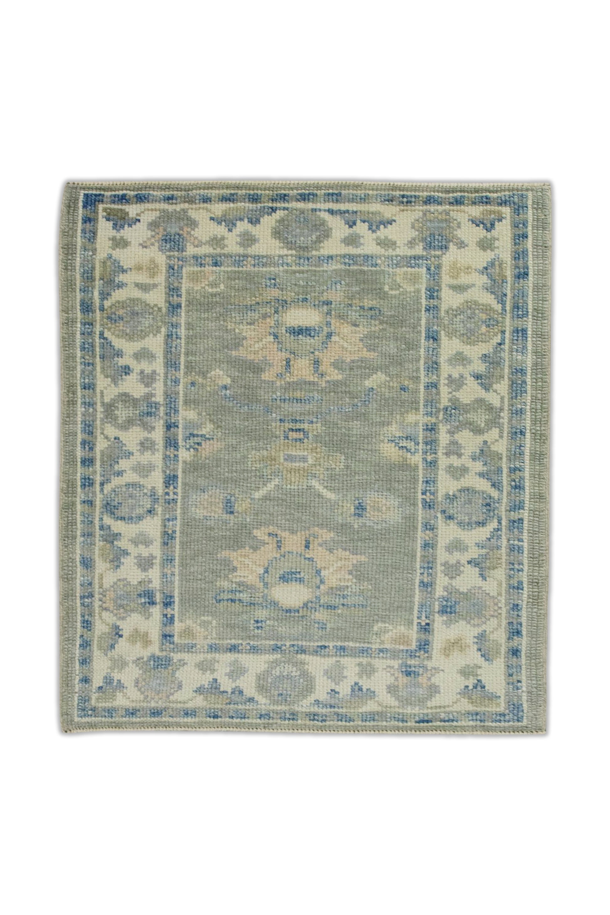 Turkish Oushak Rug 2'4" x 2'7" #7825