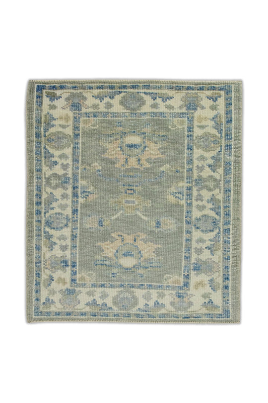 #7825 Turkish Oushak 2'4" x 2'7"