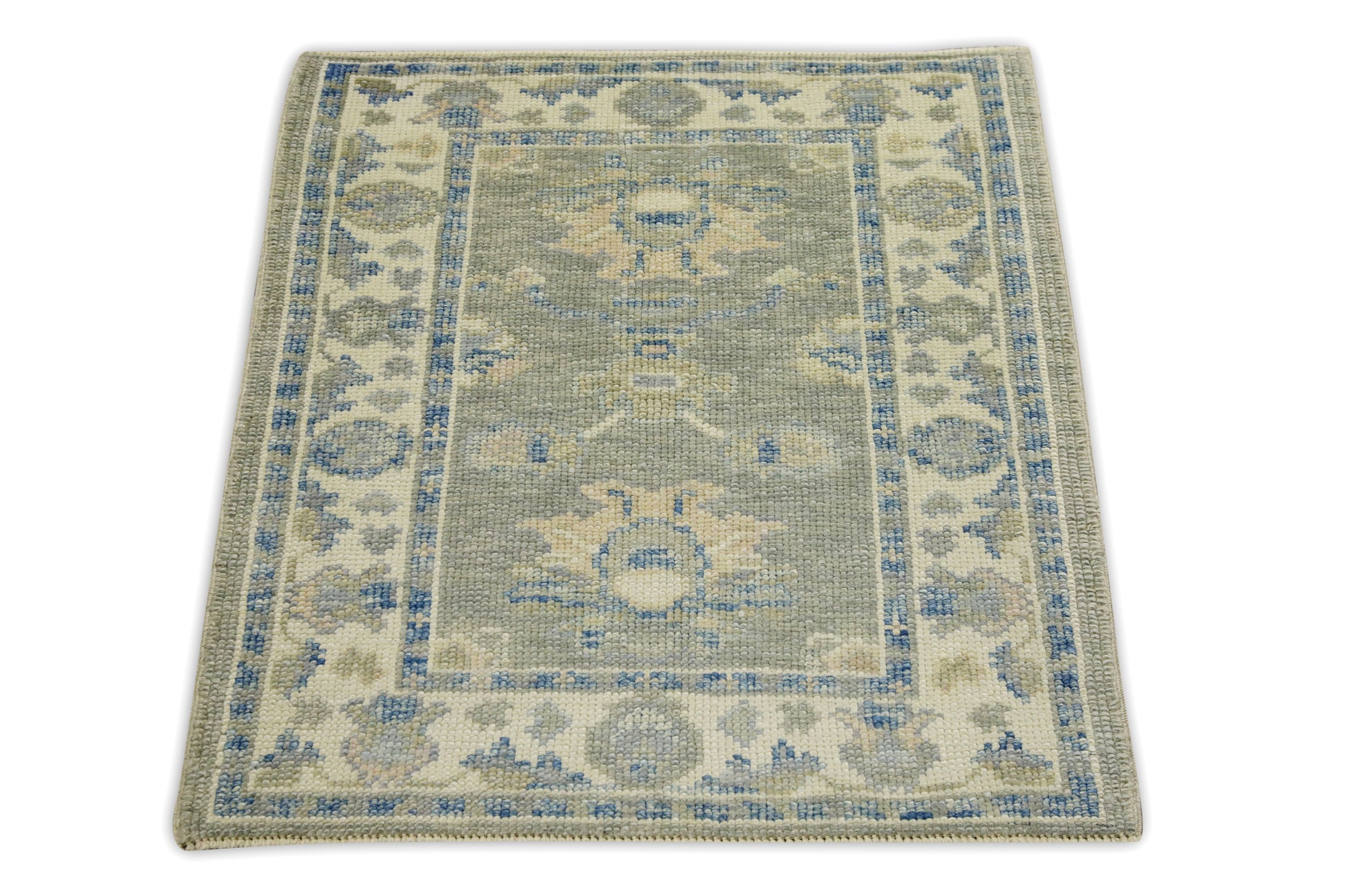 Turkish Oushak Rug 2'4" x 2'7" #7825