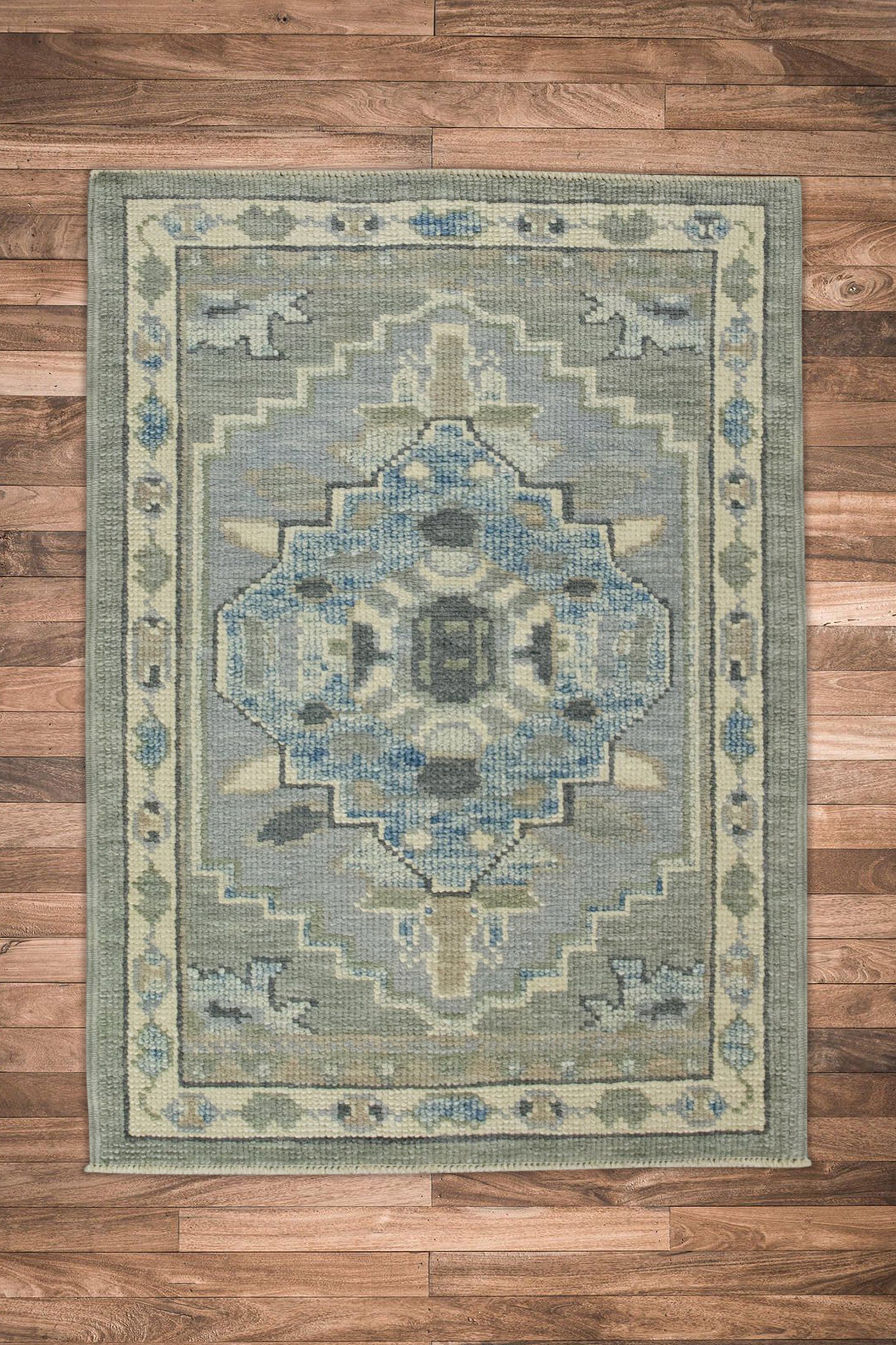 Turkish Oushak Rug 2'2" x 3'1" #7958