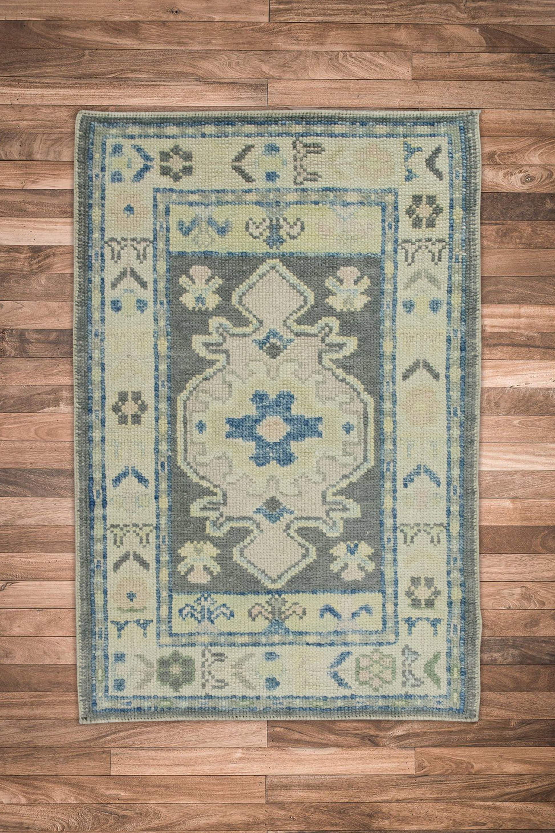 Turkish Oushak Rug 2'3" x 3'4" #7776