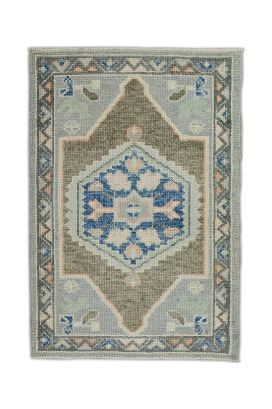 #7963 Turkish Oushak 2'3" x 3'2"