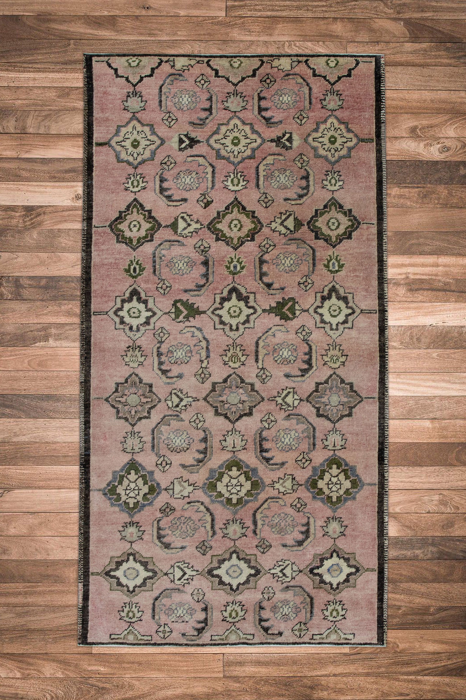 Turkish Vintage Anatolian Rug 3'3" x 6' #11077