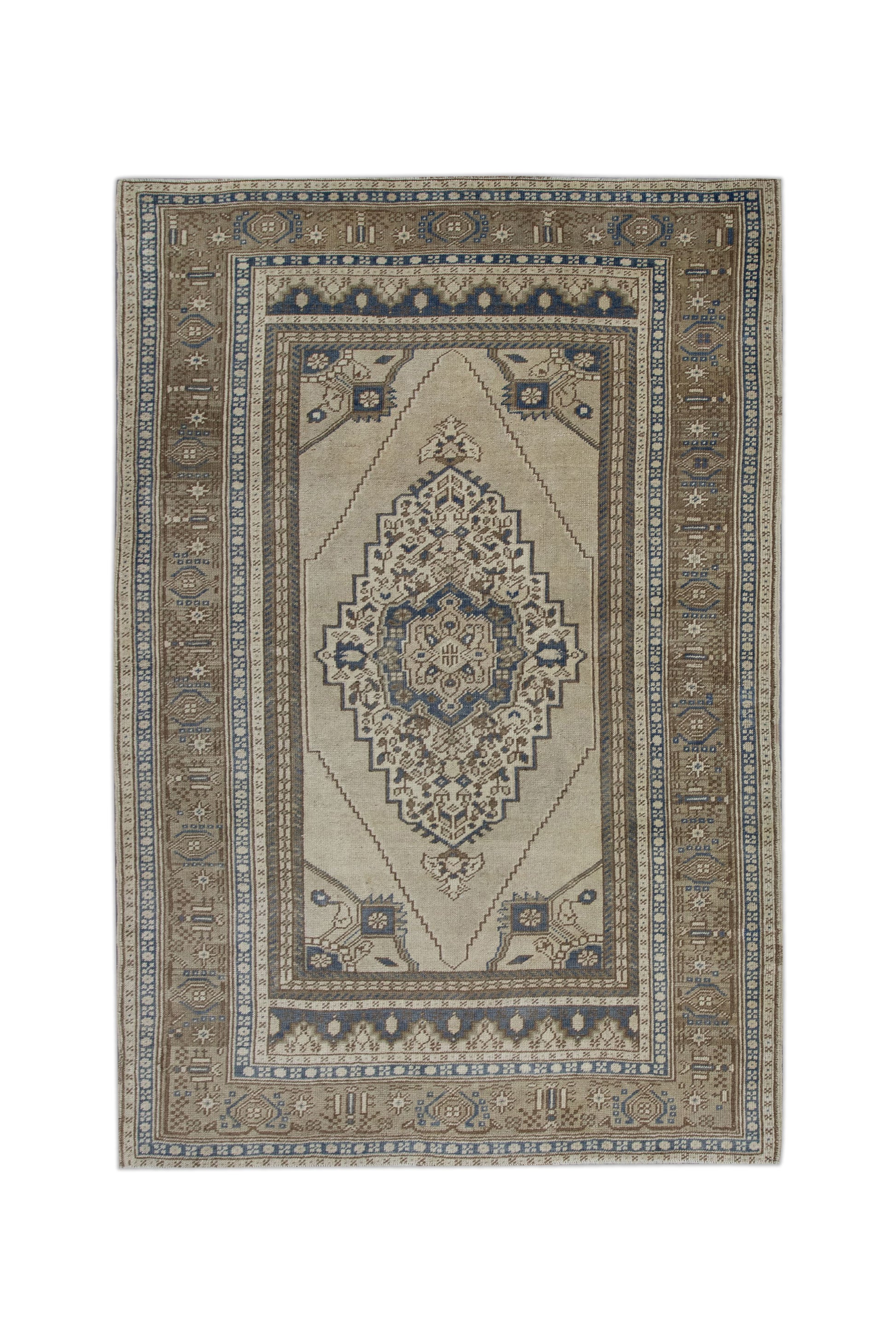 Turkish Vintage Anatolian Rug  4' x 6' #11101